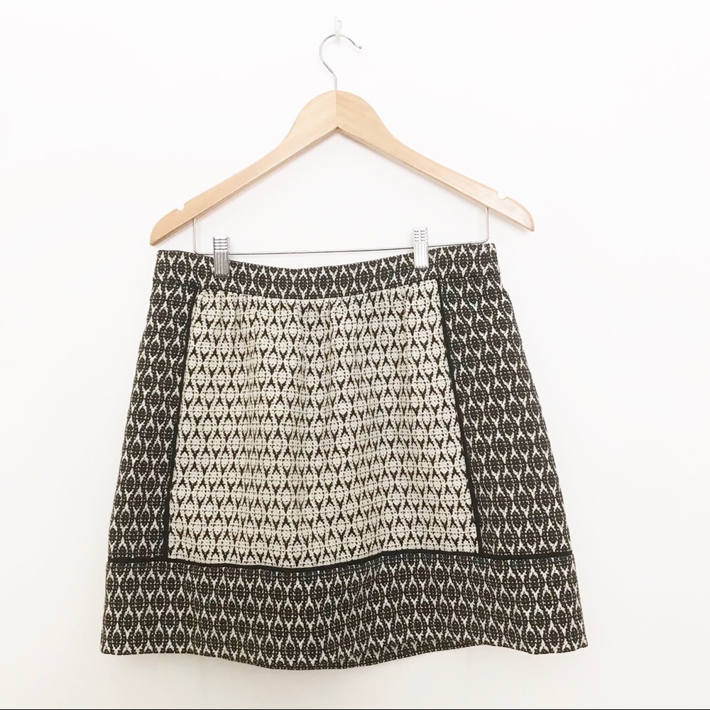 J. Crew Textured Block Print Skirt Size 8 - image 6